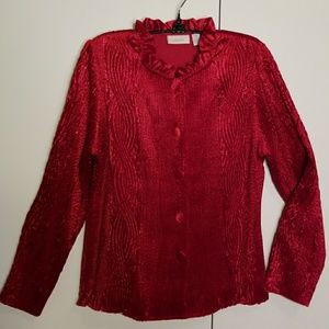 Chico's Rich Red Jacket for Valentine's Day